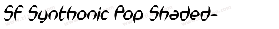 SF Synthonic Pop Shaded字体转换
